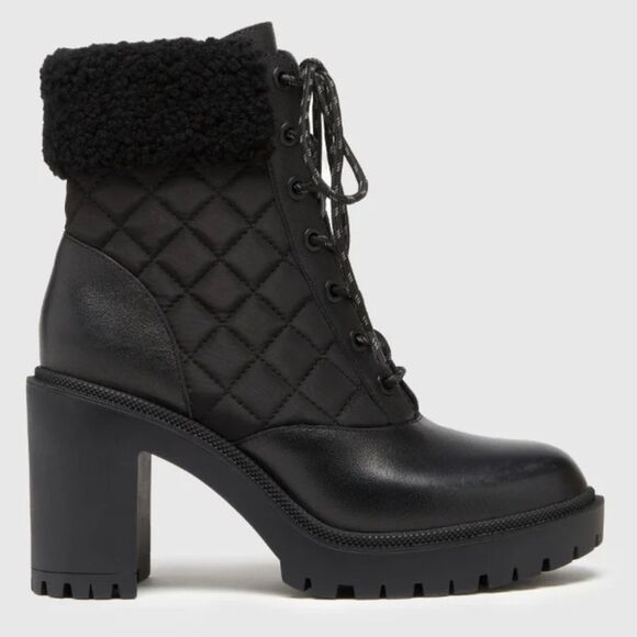 Paige Bryce Quilted Boot- Black, Size 7, NWOT - Picture 1 of 13